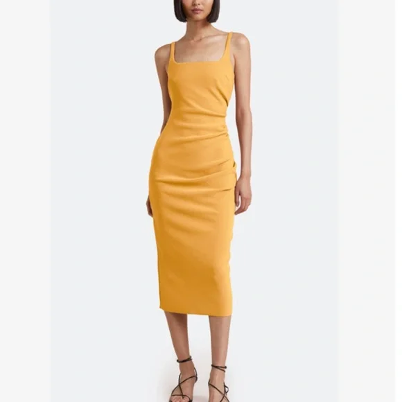 botanic midi dress Wilson Neutral Botanical Midi Dress